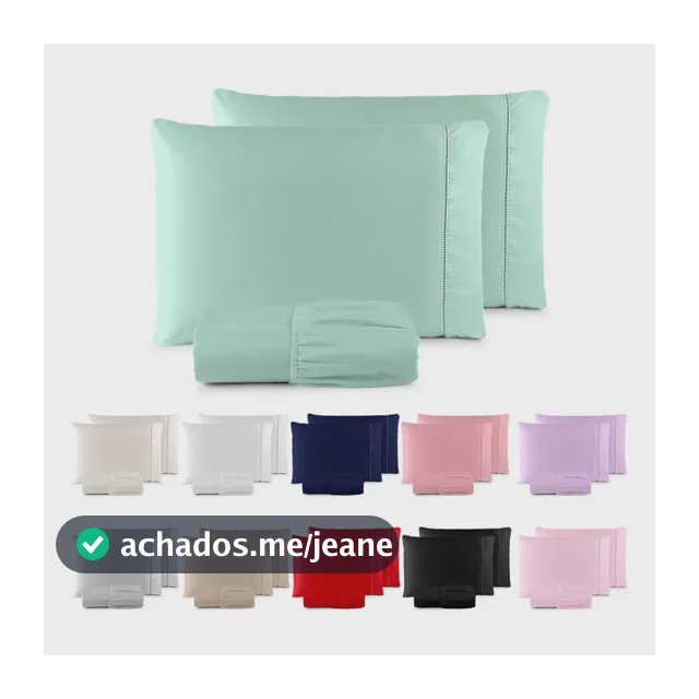 Jogo De Lençol Casal Padrão 3 Pçs 400 Fios C/ Elástico Hotel Verde-claro
