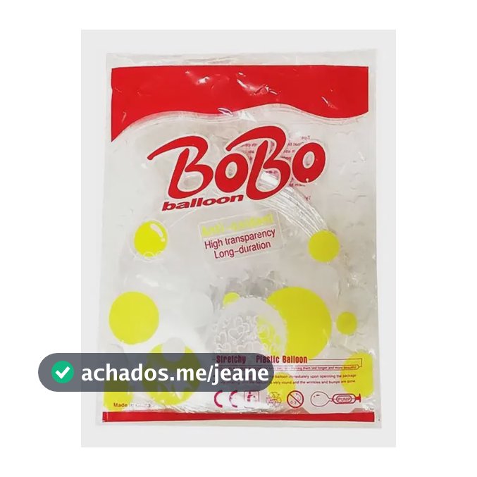 Kit C/50 Balão Bubble Bolha 18 Polegadas Decoração 45cm