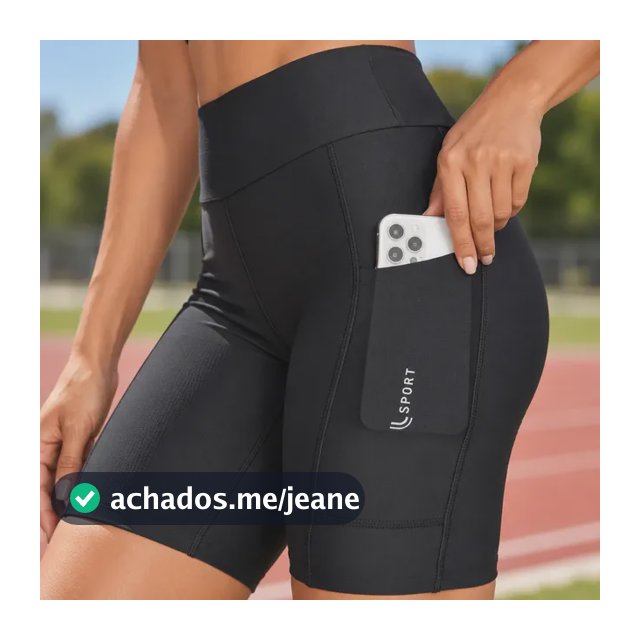 Bermuda Corrida Feminina Comprida Compressão Lupo 5 Bolsos