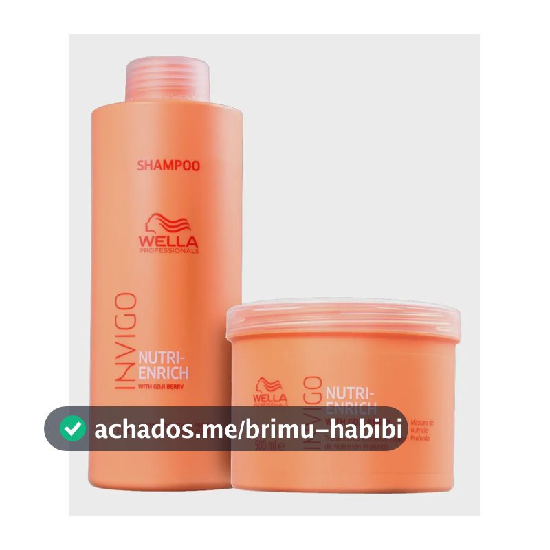 Wella Professionals Invigo Nutri Enrich Kit Shampoo 1000ml + Máscara 500ml