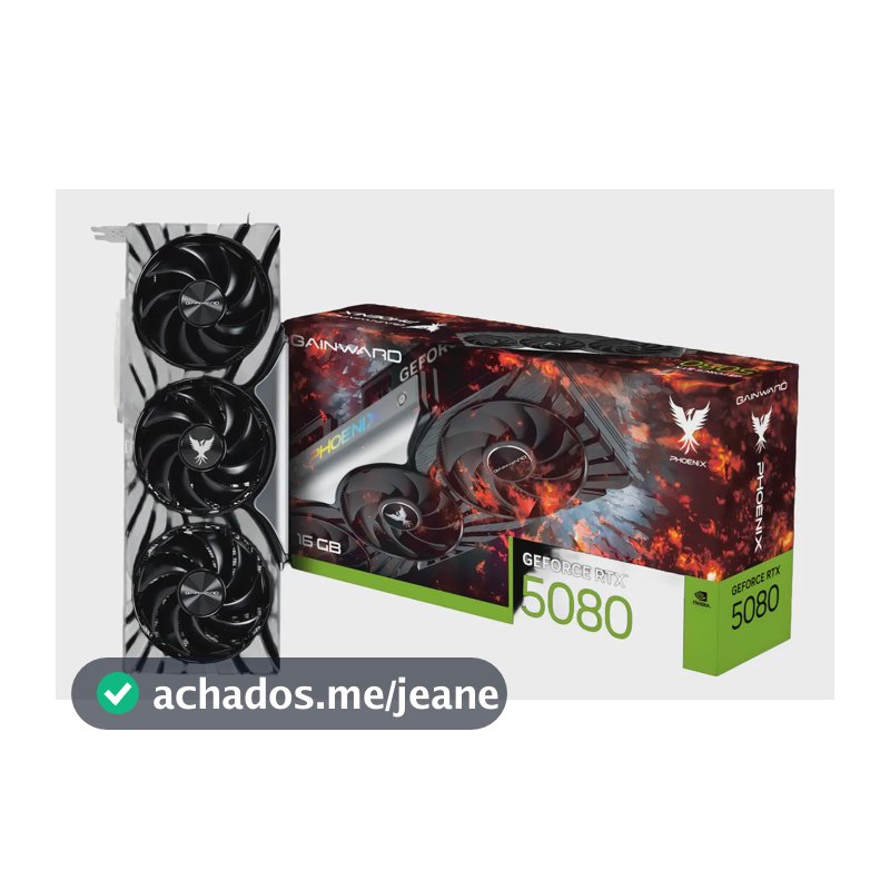 Placa de Vídeo Gainward Phoenix RTX 5080 16GB GDDR7 8K Ray Tracing