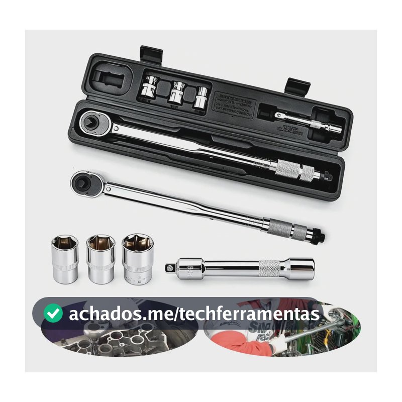 Torquímetro de Estalo 1/2 Pol. 28-210 Nm para Mecânica Automotiva