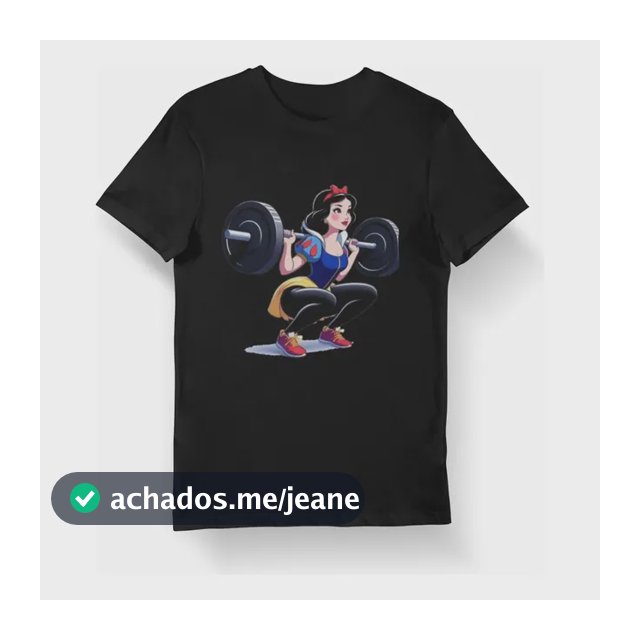 Camiseta Branca De Neve Feminina Camisa Blusa Streetwear