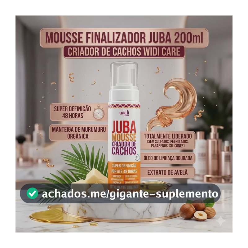 Mousse Finalizador Widi Care Juba para Cachos Definidos e Brilho