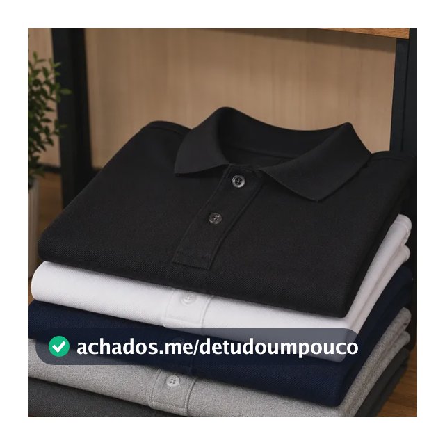Kit 5 Camisas Gola Polo Masculina Blusa Slim Atacado Piquet