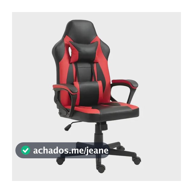 Cadeira Gamer Otello 100 Preto E Vermelho Material Do Estofamento Couro Sintético