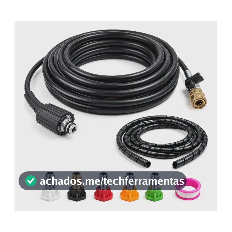 Mangueira Lavadora Alta Pressão 10m Kit Para Wap /karcher 10m