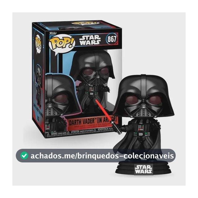 Boneco Funko Pop! Star Wars - Darth Vader Com Sabre De Luz