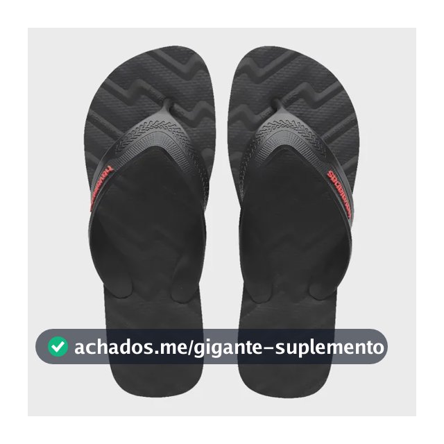 Chinelo Havaianas Masculino Track Waves Lançamento Preto