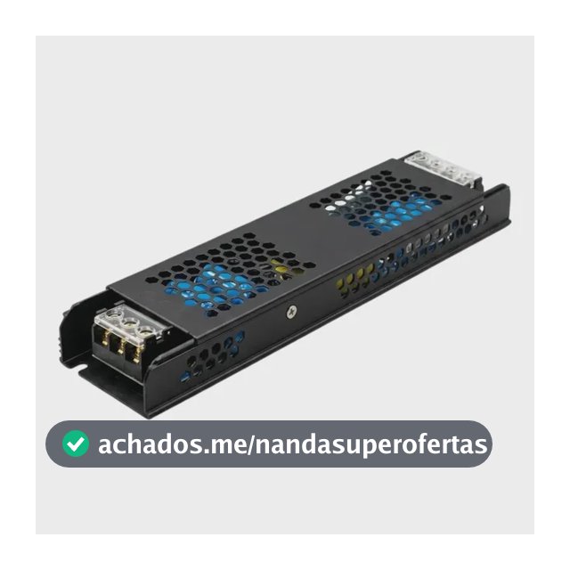 Fonte Chaveada Slim 12v 30a Bivolt P/ Som Fita Led Cftv 360w