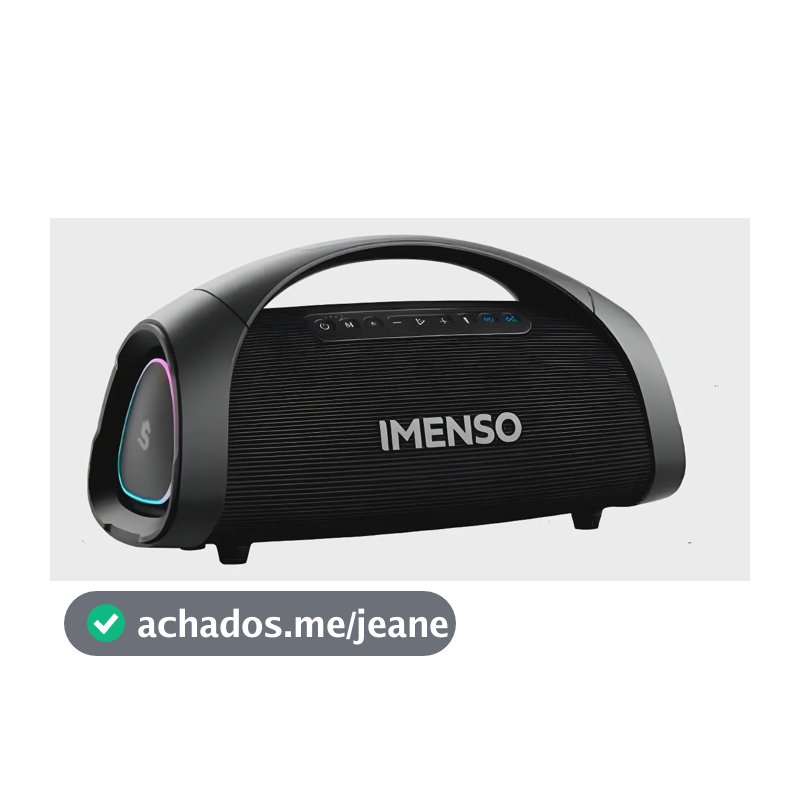 - Imenso X73 200w Com Luzes Rgb E 2 Microfones Preto 127/220v
