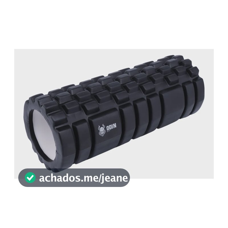 Rolo Foam Roller Liberacao Massagem - Odin Fit Cor Preto