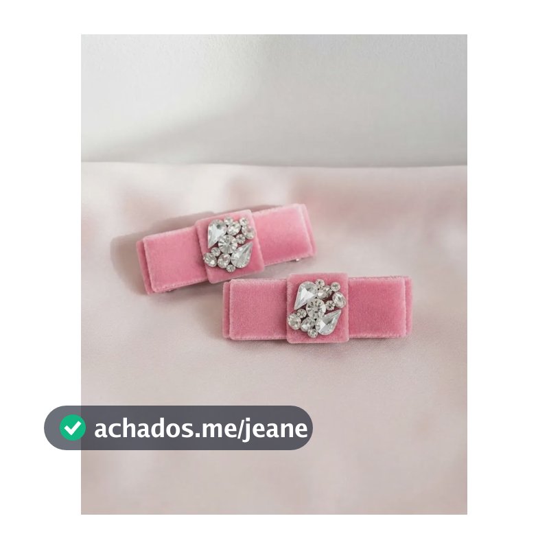 Prendedor De Cabelo Laço Chanel Ca Atelier Rosa-claro