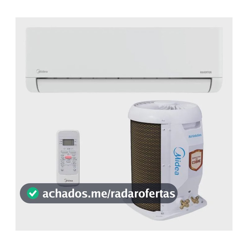 Ar Condicionado Inverter 9k Midea Air Volution Lite F 220v Branco 220v