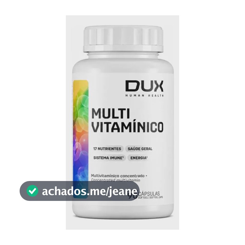 Multivitamínico Dux Nutrition Vitaminas Complexo B - 90 Cáps Sem Sabor