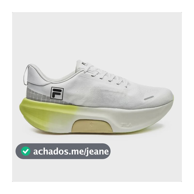 Tênis Fila Masculino Speedrocker Skyfoam Corrida Branco E Amarelo 42 Br