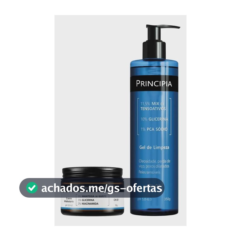 Principia Kit Limpeza E Hidratação Para O Dia A Dia Todo Tipo De Pele Dia/noite