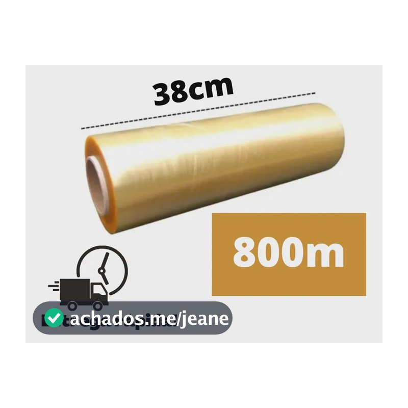 Rolo Bobina Plastico Papel Filme Pvc Esticavel 38x800 TEICHAIR