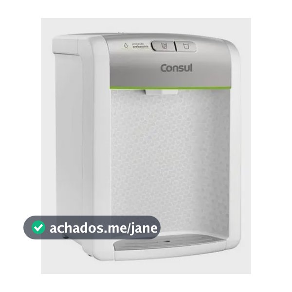 Purificador De Água Consul refrigerado Natural E Gelada com proteção antibactérias Bivolt Consul Branco - CPB34ASVNA