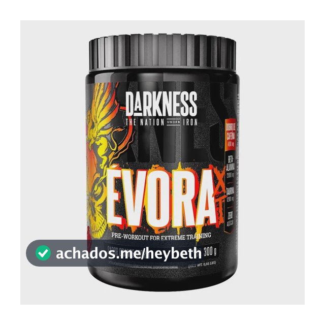 Suplemento em pó Darkness Pré Treino Évora sabor Laranja x 300g