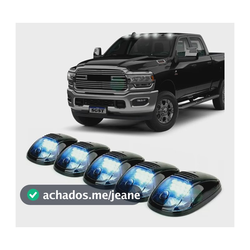 Cab Light Branco Led Luz De Teto Cabine Camionete Caminhão