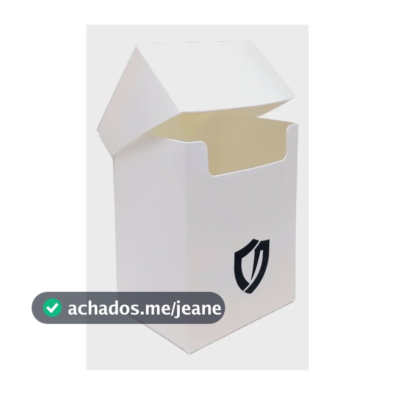 Deck Box Central Box 80+ Branco Porta Deck Para Cards Tcg