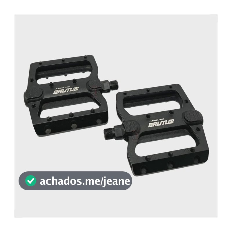 Pedal Plataforma Absolute Brutus Flat 9/16 Bike Bmx Mtb Preto