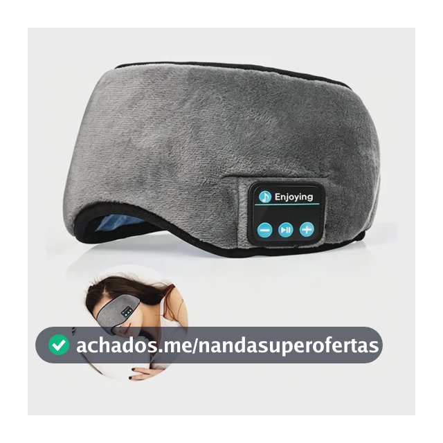 Máscara Bluetooth Para Dormir Tapa Olho Com Fone Embutido Multicolorido