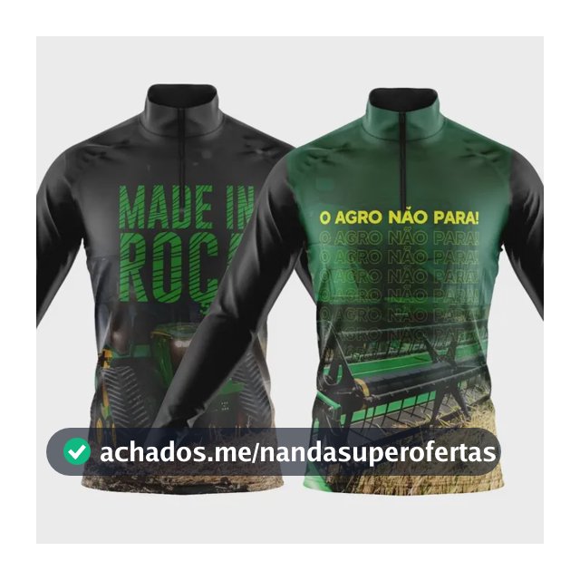 Kit 2 Camisas Agro Proteção Solar Uv Fazenda Roça Trator