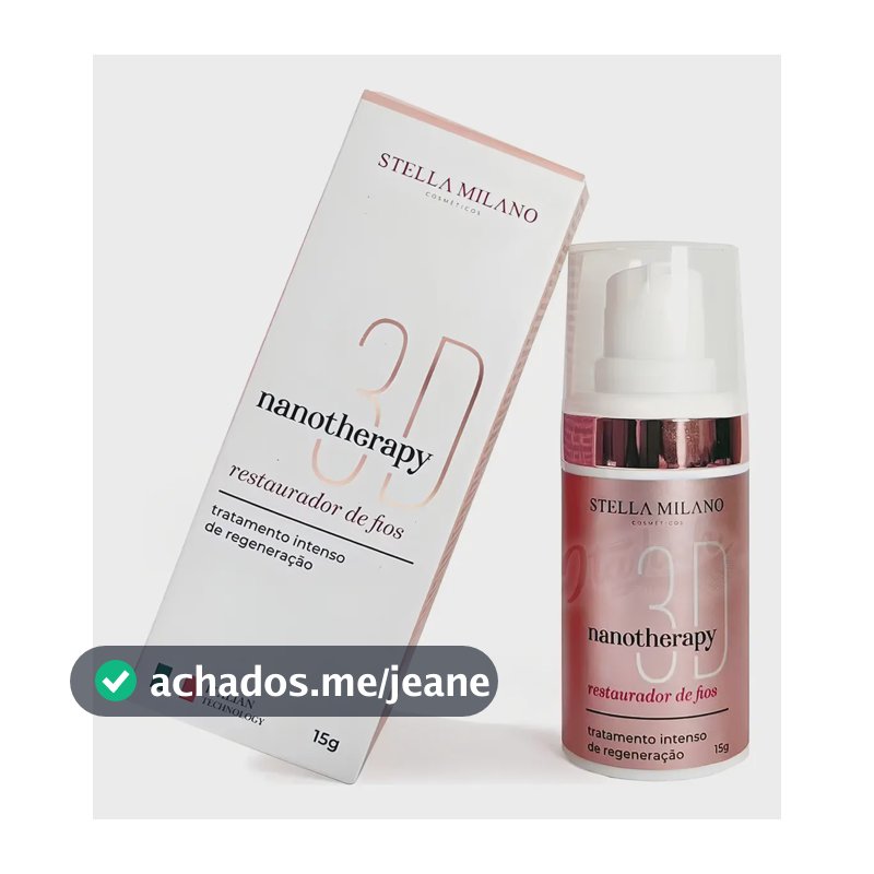 Regenerador Stella Milano Nanotherapy 3d Cílios Sobrancelhas 15g