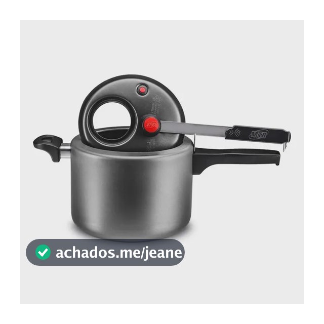 Panela de Pressão 4.5L Grafite MTA Antiaderente Visor Vidro