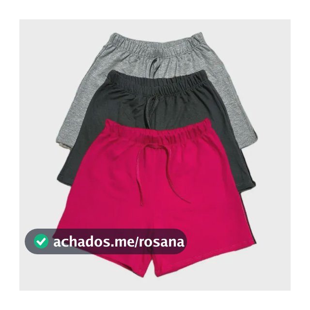 Kit Com 3 Shorts Bermudas Femininas Infantil Juvenil