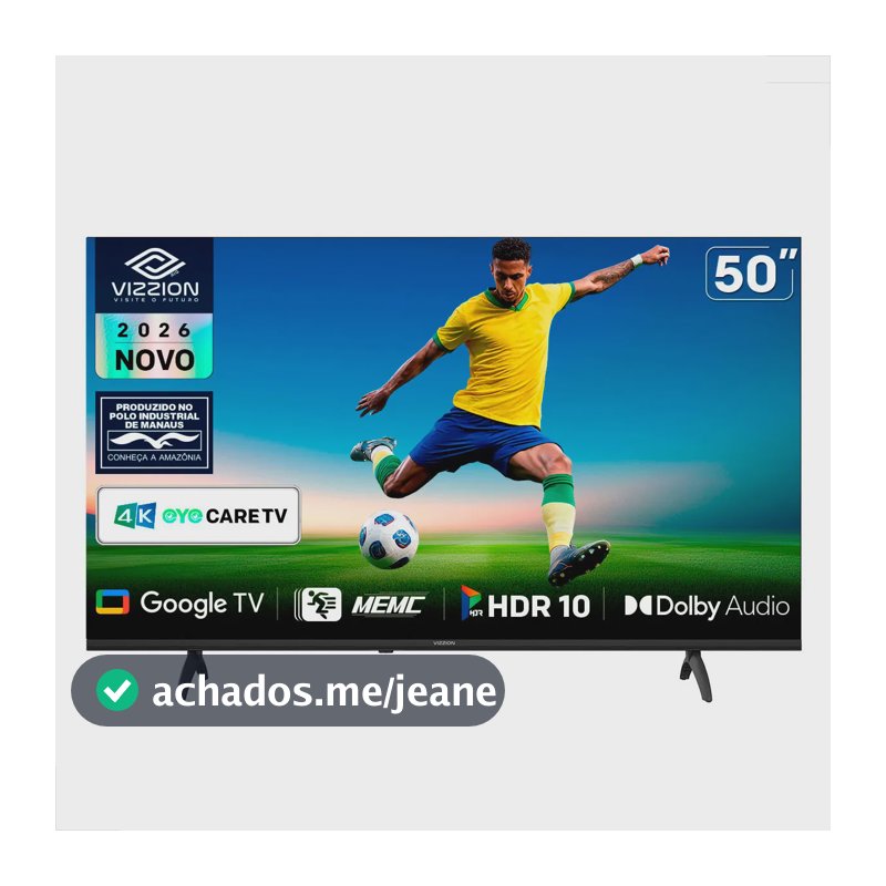 Smart Tv 50 Vizzion Br50g3ua 4k Uhd Google Tv Dolby Eye Care