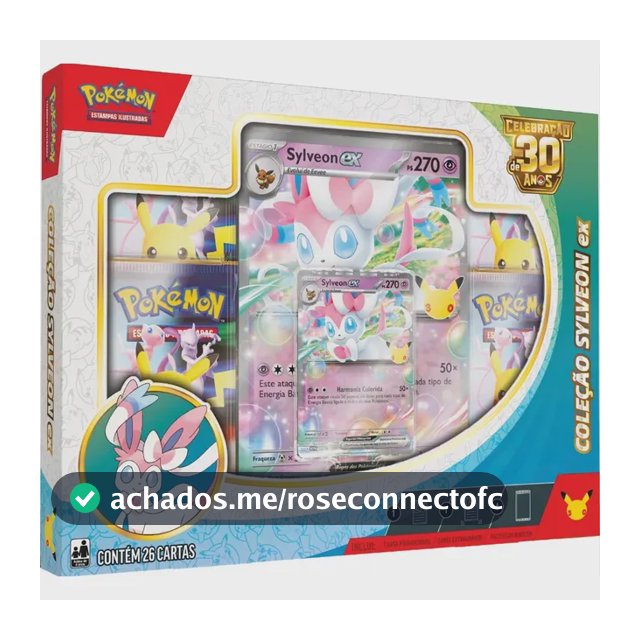 Pokémon Celebração De 30 Anos  Box Ex Sylveon Sylveon Ex