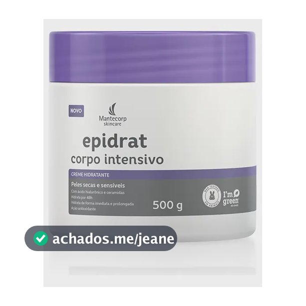 Creme Hidratante Epidrat Corpo Intensivo 500g
