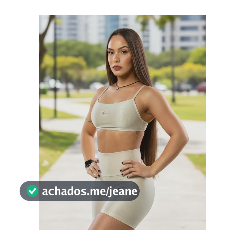 Diasp Conjunto Fitness Feminino Canelado Brilho Academia Pérola M