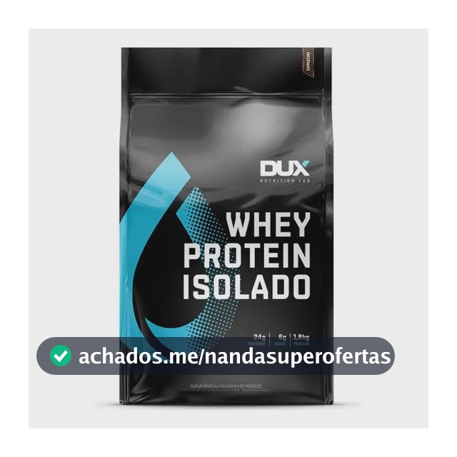 Whey Protein Isolado Dux Nutrition - 1,8 Kg Sabor Chocolate