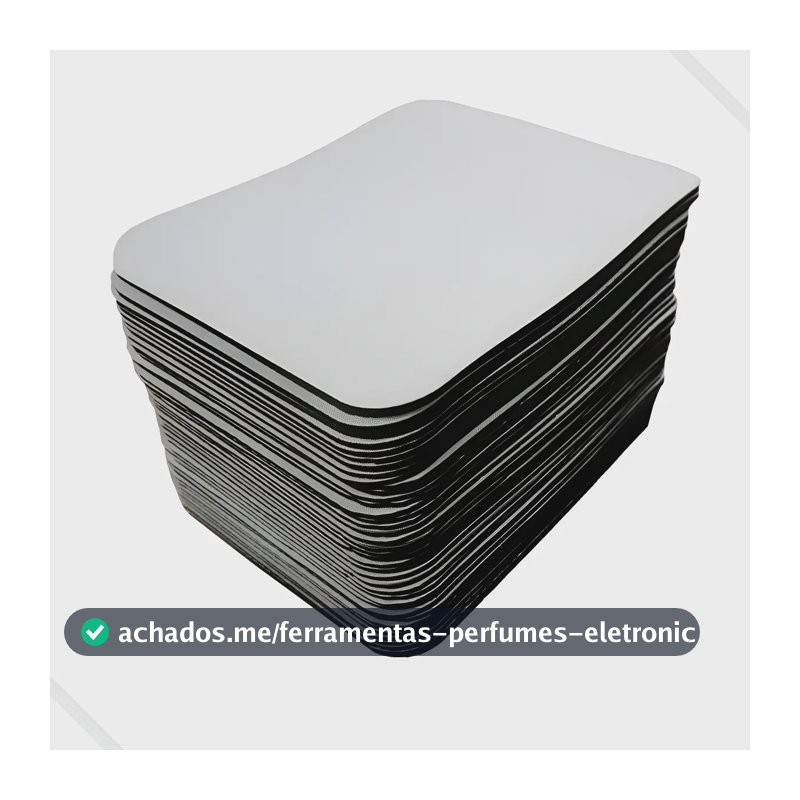 Mouse Pad Para Sublimação 15x20 Cm Branco Base 3mm 100 Un Branco Liso