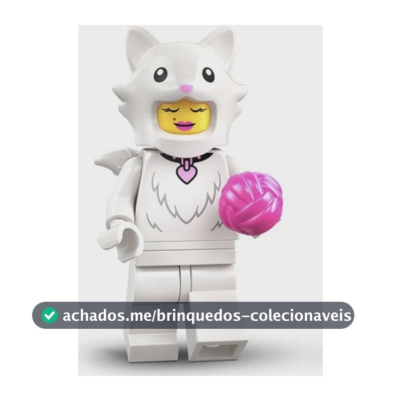 Lego Minifigures 71051 Série 28 Gato Fofo Fluffy Cat Costume 1