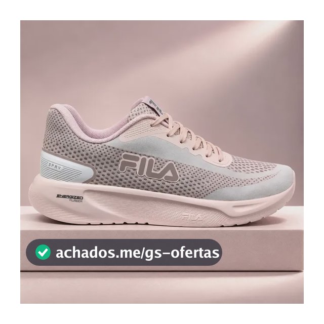 Tênis Fila Spry Feminino Caminhada Conforto Original Oferta Rose Claro 36 Br