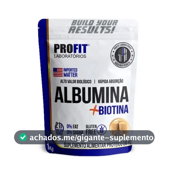 Albumina Profit Labs em pó sabor Paçoca x 1kg