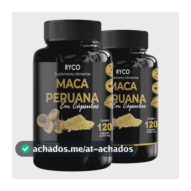 2x Maca Peruana 120 Cápsulas Original- Envio Já Sem Sabor