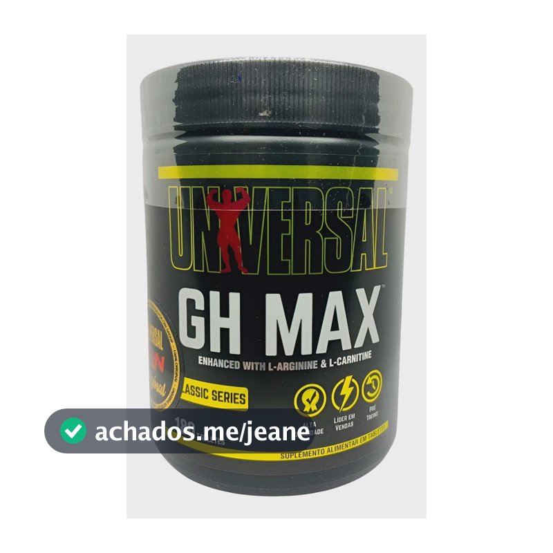 GH Max Universal Nutrition 180 Comprimidos Suplemento Alimentar
