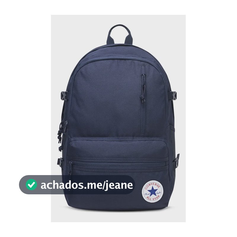 Mochila Converse Straight Edge Sem Genero Azul-escuro Liso