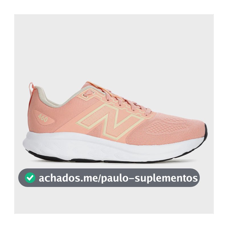 Tênis New Balance 460 V4 Corrida Confortável Macio Coral 38,0 Br