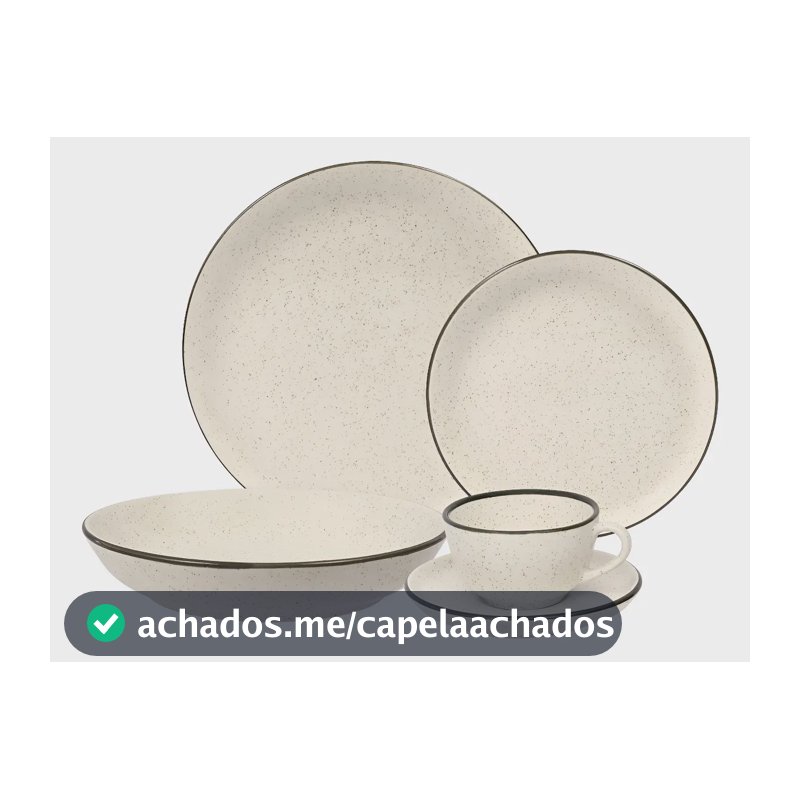 Aparelho De Jantar E Chá 20 Peças Oxford Flat Duna Multicor