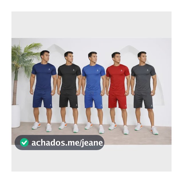 Kit 5 Conjuntos Dry Fit Masculino Verao Academia Fitness