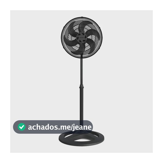 Ventilado De Coluna Turbo 6 Pás 40cm Preto Ventisol Diâmetro 40 Cm Frequência 80 Watts 127v Plástico