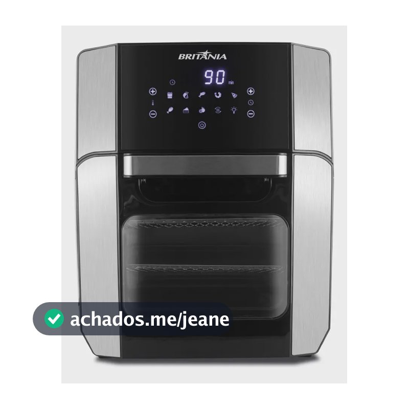 Fritadeira Air Fry Oven Bfr2100p 12 Litros 1800w Britânia Preto