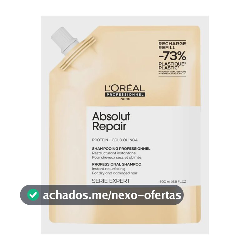 Refil de shampoo L'Oréal Professional Absolut Repair 500ml